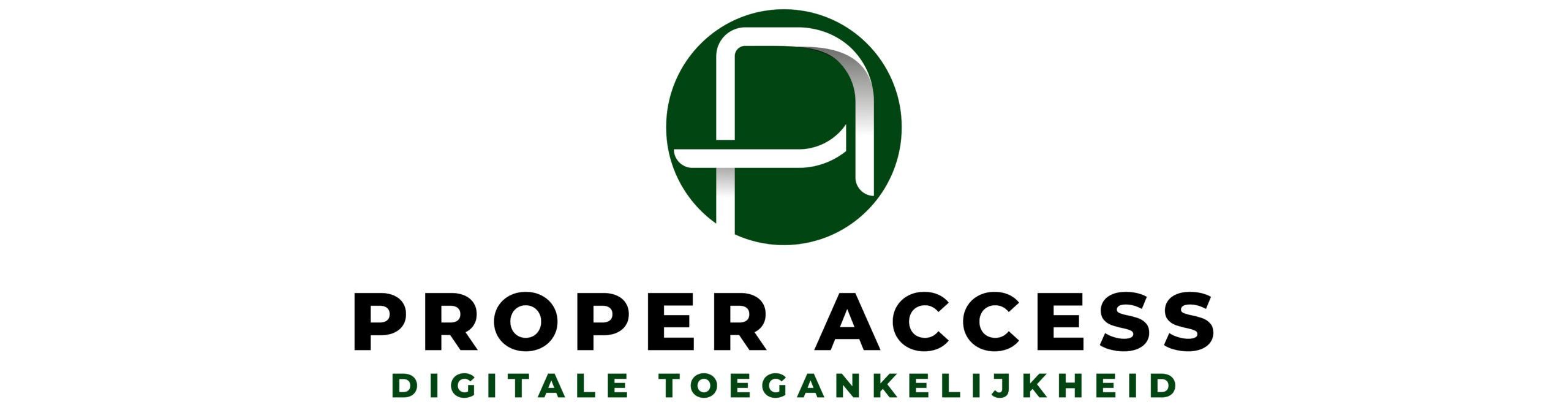 Logo Proper Access - digitale toegankelijkheid