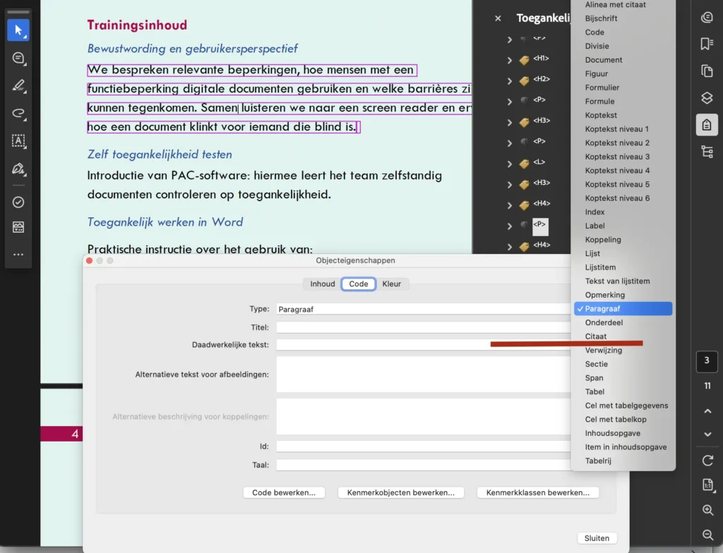 Toegankelijke PDF: citaat