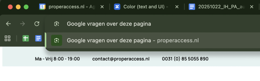 Screenshot melding Chrome